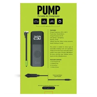 Goui Pump Portable Air Comprssor - Black